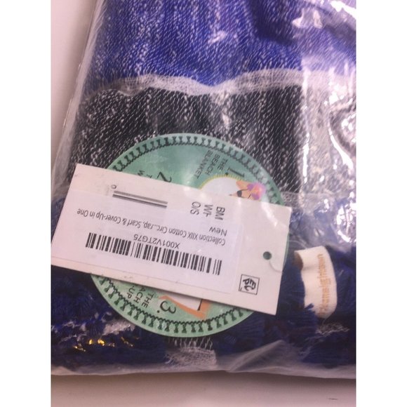 Collection XIIX Cotton Circle Wrap, Scarf, CoverUp - Picture 5 of 7